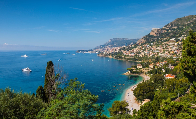 View from Cap Martin towards Monaco